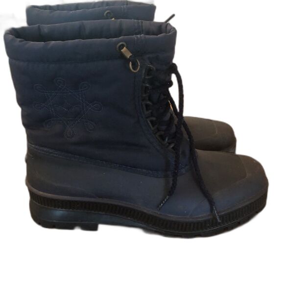 SOREL SNOWFLAKE WINTER SNOW BOOTS BLUE SIZE 7 NO LINER - Picture 1 of 9